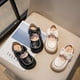 thumbnail image 4 of Zapatos de una sola capa para niñas Primavera y otoño Zapatos pequeños de cuero planos de princesa con punta redonda para niños, 4 of 5