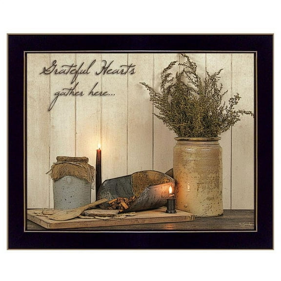 Grateful Hearts By Susan Boyer Printed Wall Art Wood Multi-Color