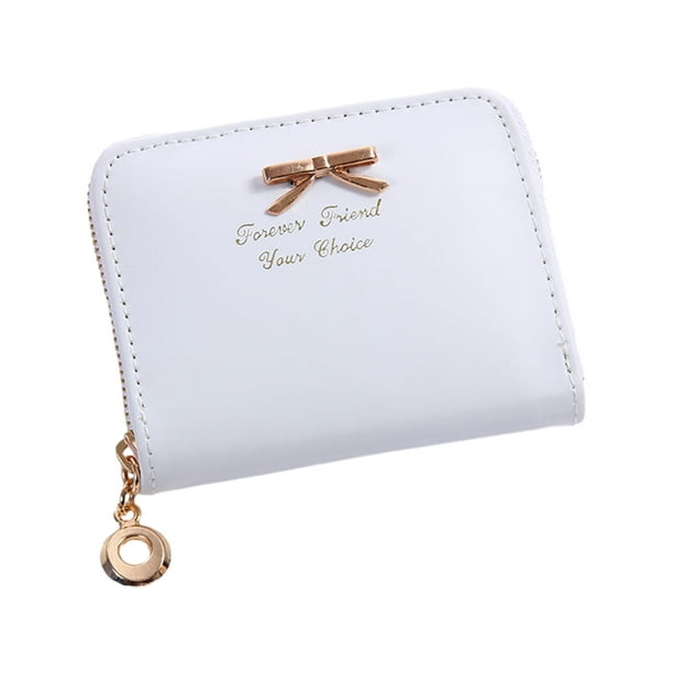 Cartera Compacta y Elegante con Tarjetero para Llevar Cómodamente Todos los Días Minnieouse Carteras Blanco