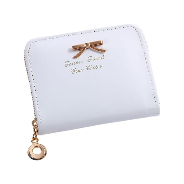 Redempat Compact And Durable Coin Purse For Small Essentials Wide Range Of Uses Gift Idea Wallet Card Holder white 1Set