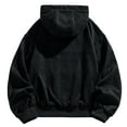 thumbnail image 5 of CFLVAEK Mens Hoodies Loose Fitting Long Sleeve Hooded Pullover Tops Oversized Quarter Zip Sweatshirts Fall Fashion Outfits 2025 Black XXXXL, 5 of 5