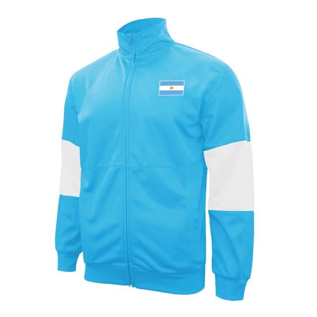 Icon Sports Adult Full-Zip Active Training Touchline Country Soccer Track Jacket | Argentina, Large