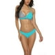 thumbnail image 1 of Txlixc 2 piezas de trajes de baño para mujer, sujetador halter de color de contraste acolchado con amarre para adultos + calzoncillos Txlixc Sexy, 1 of 4