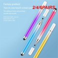thumbnail image 2 of 2/4/6PAIRS Tablet Stylus Touch Precision Precise Pen Tip 156mm Long Paint Pen Body Computers And Office Stylus Style B 2pairs, 2 of 6