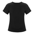 thumbnail image 3 of Ketyyh-chn99 Baby Girls Shirts Puff Short Sleeve Tshirts for Toddler Baby Clothes Basic Tees Summer Tops Black,10-11 Years, 3 of 4