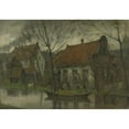 thumbnail image 3 of Eduard Karsen 18x14 Black Modern Framed Museum Art Print Titled - View in a Village (1885 - 1900), 3 of 5