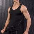 thumbnail image 4 of Sinleey Men's Quick Dry Workout Tank Top Gym Muscle Tees Fitness Bodybuilding Activewear Swimming Black L, 4 of 6