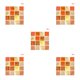 thumbnail image 1 of Yuarrent Etiqueta engomada de la pared de los azulejos de mosaico de la simulación 30Pcs para la cocina Type2 NO2, 1 of 6