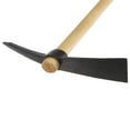 thumbnail image 4 of Single Head Hoe 16" Forged Steel Hand Hoe with Wooden Handle Garden Rakes Shovel, 4 of 6