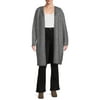 Terra & Sky Women's Plus Size Hooded Duster