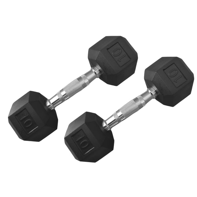 Infinité Par de Mancuerna Hexagonal Goma de alta Resistencia 10 Libras IF-HL10 Infinité Infinité Par de Mancuerna Hexagonal Goma de alta Resistencia 10 Libras IF-HL10