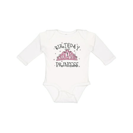 

Inktastic Tiara 1st Birthday Princess Gift Baby Girl Long Sleeve Bodysuit