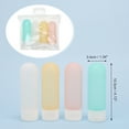 thumbnail image 2 of Unique Bargains 4 Pcs Travel Container Set Portable PP Travel Bottles Set 2.12oz Light Blue Yellow Pink Transparent, 2 of 5