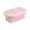 Pink-350ml, variant on Collapsible Silicone Food Container, Airtight Storage Box, Food Grade Lunch Case, Heat Resistant Portable Vessel, Reusable Sealed Container for Meal Prep, Travel and Freezer Use, Single Piece