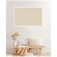 thumbnail image 2 of Kate and Laurel Framed Fabric Pinboard 38 x 26, Neutral Weave Printed Linen Decorative Bulletin Board for Use as a Vision Board or Wall Organization, Bethany White Frame, 2 of 8