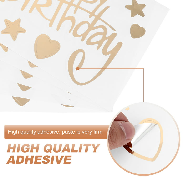 Gold Diamond Star Stickers for Clear Deco Bubble Balloons
