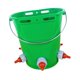 thumbnail image 2 of Cubo alimentador para terneros, balde fácil instalación, práctico, 8 litros con báscula, accesorios, cubo leche alta durabilidad. Verde con 5 pezones, 2 of 8