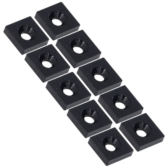Profile End Caps, Aluminum Alloy Cover Plug Screw Fixing Lightweight  for 3D Printers for CNC Equipment Silver,Black
