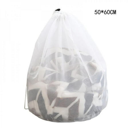 

Brand Clearance! Practical Washing Coarse Net Bags Durable Fine Mesh Laundry Bag with Lockable Drawstring for Big Clothes