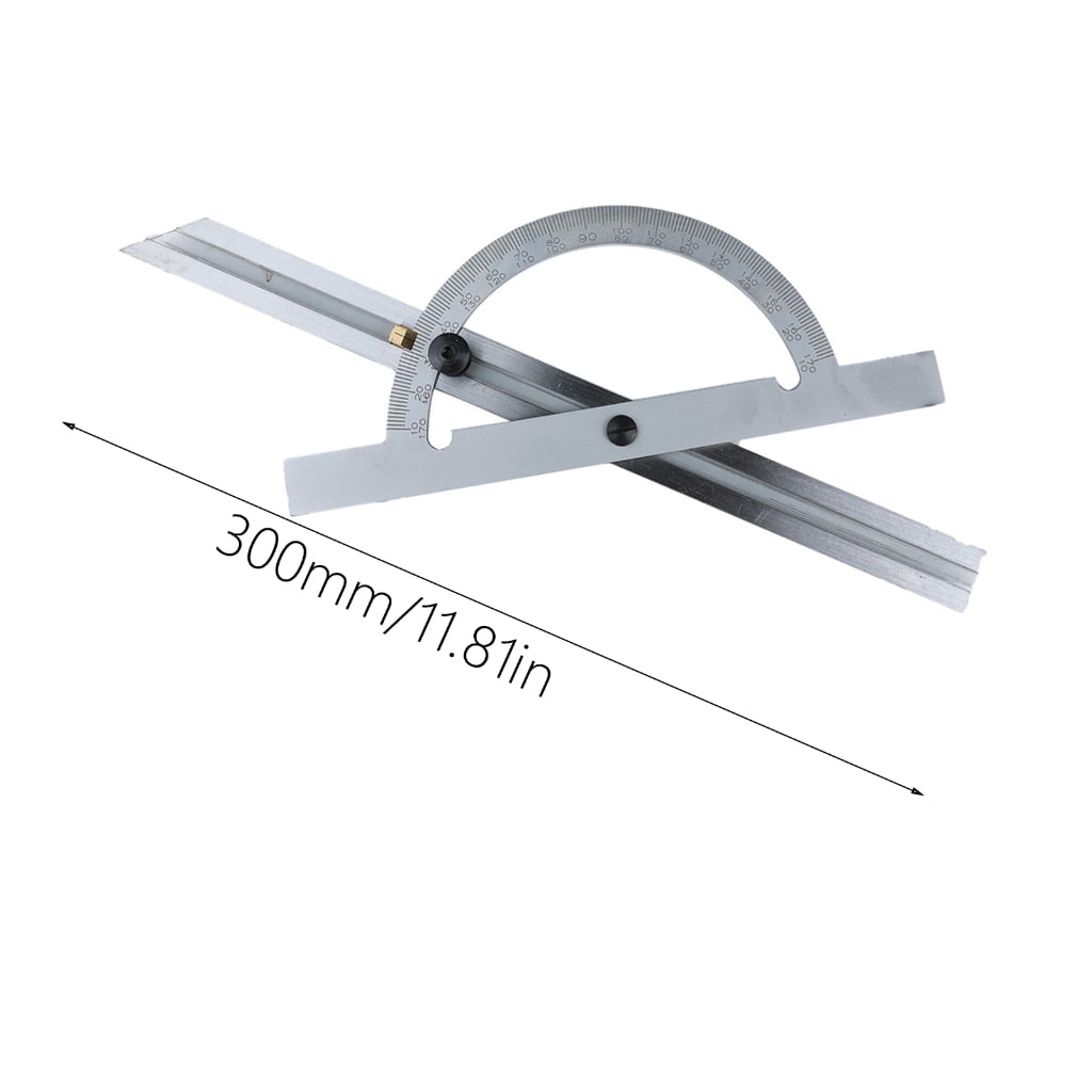 MOMOJIA Adjustable Protractor Angles Ruler Carbon Steel Gauges for Precisions Woodworking
