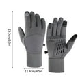 thumbnail image 3 of Winter Sports Fleece Gloves for Men and Women, Touchscreen Windproof Thermal Insulated Non-slip Grip, Warm & Comfortable for Ing, Cycling, Hiking and Outdoor Activities,Vsgery, 3 of 9