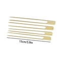thumbnail image 7 of Walbest 100Pcs Wooden Skewers 6 Inch Sturdy Cocktail Picks for Appetizers Flat Paddle Food Sticks for Party BBQ Fruit Cheese Charcuterie Boards Accessories, 7 of 7