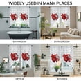 thumbnail image 3 of Valentine's Day Swag Curtains for Kitchen/Bedroom/Living Room, Red Love Gift Box Abstract Dots Stripes Scalloped Curtains 63 Inch Long, Window Swag Topper Curtains Valances 2 Panels Set 36"x63", 3 of 8