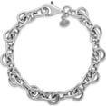 thumbnail image 3 of Sterling Silver Jbsp's Rhodium-Plated Polished Fancy Link Bracelet (7.5 X 9.25) Made In Italy qlf1145-7.5, 3 of 5