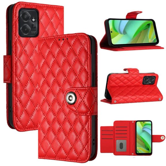 Case for Motorola MOTO G Power 2023 Wrist Strip Wallet Cover Card Holder Shockproof Stylish Protective