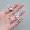 thumbnail image 6 of Osdhezcn Unique Animal Alloy Pendant Keyring Cartoon Rabbit Keychain with Sparkling Star, 6 of 12