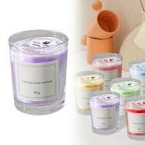 SMKE Scented Candle Gift For Stress Relief Votive Candles,Birthday Candle Gifts Christmas Candles,Candles Clear Glass Filled Unscented Soy Wax Candle For Home Spa Weddings Holiday Party Diypurple 55G