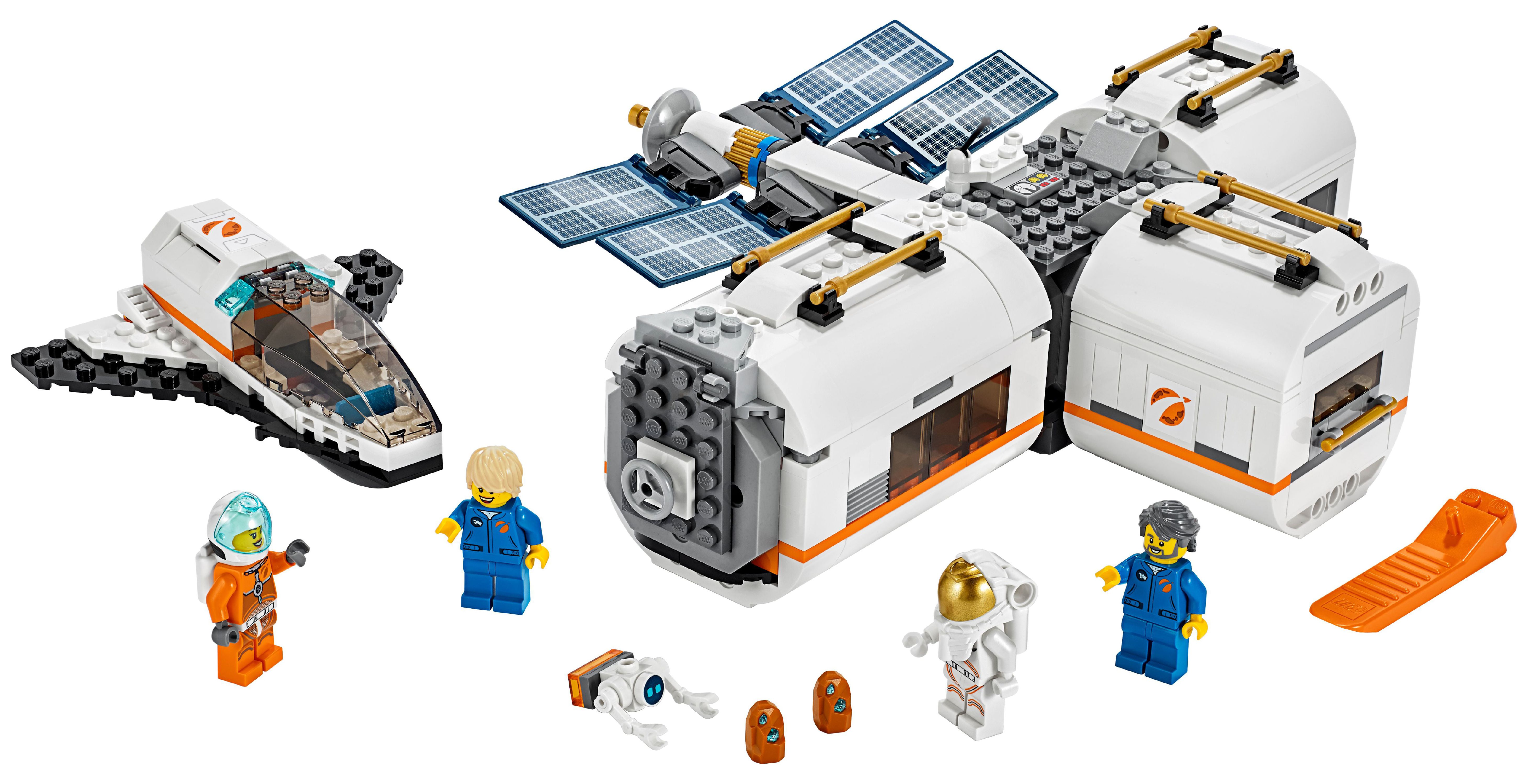 LEGO City Space Lunar Space Station 60227 Building Set with Toy Shuttle - image 3 of 8