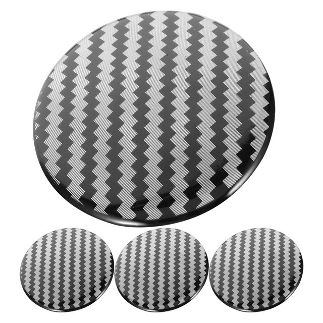 SHISUYAN 4pcs Car Wheel Hub Stickers Vehicle Center Hub Cap Stickers Car Wheel Hub Decals
