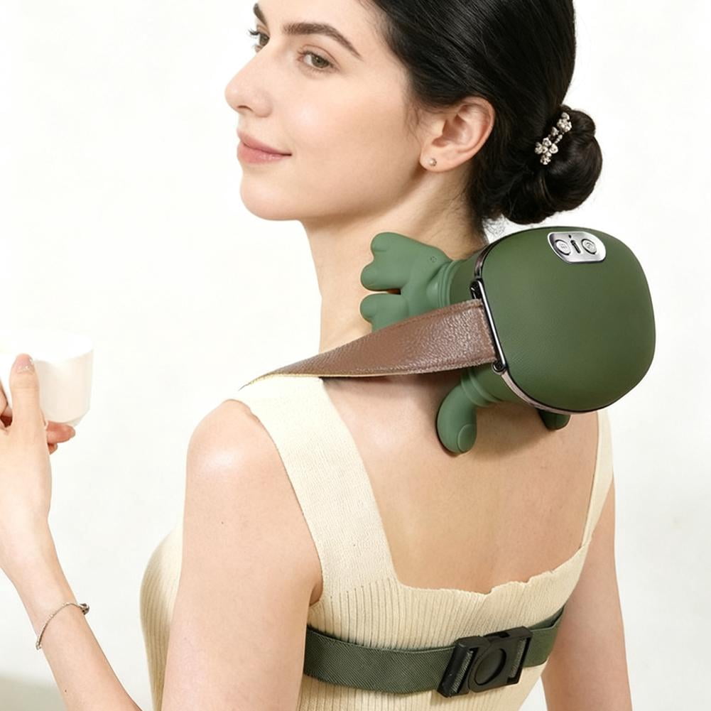 Neck Massager for Pain Relief Deep Tissue,3D Kneading Massage Pillow Back Shoulder Massager Cordless Massager Deep Kneading Back Massager for Home Office
