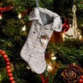 thumbnail image 3 of Bolsa de caramelo de punto Calcetín navideño Adorno para árbol de Navidad Bolsa decorativa para fiestas, 3 of 6