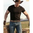 thumbnail image 2 of WHIPPY Men's Western Cowboy Belt for Jeans Pants Leather Ratchet Belt with Automatic Buckle, 2 of 6