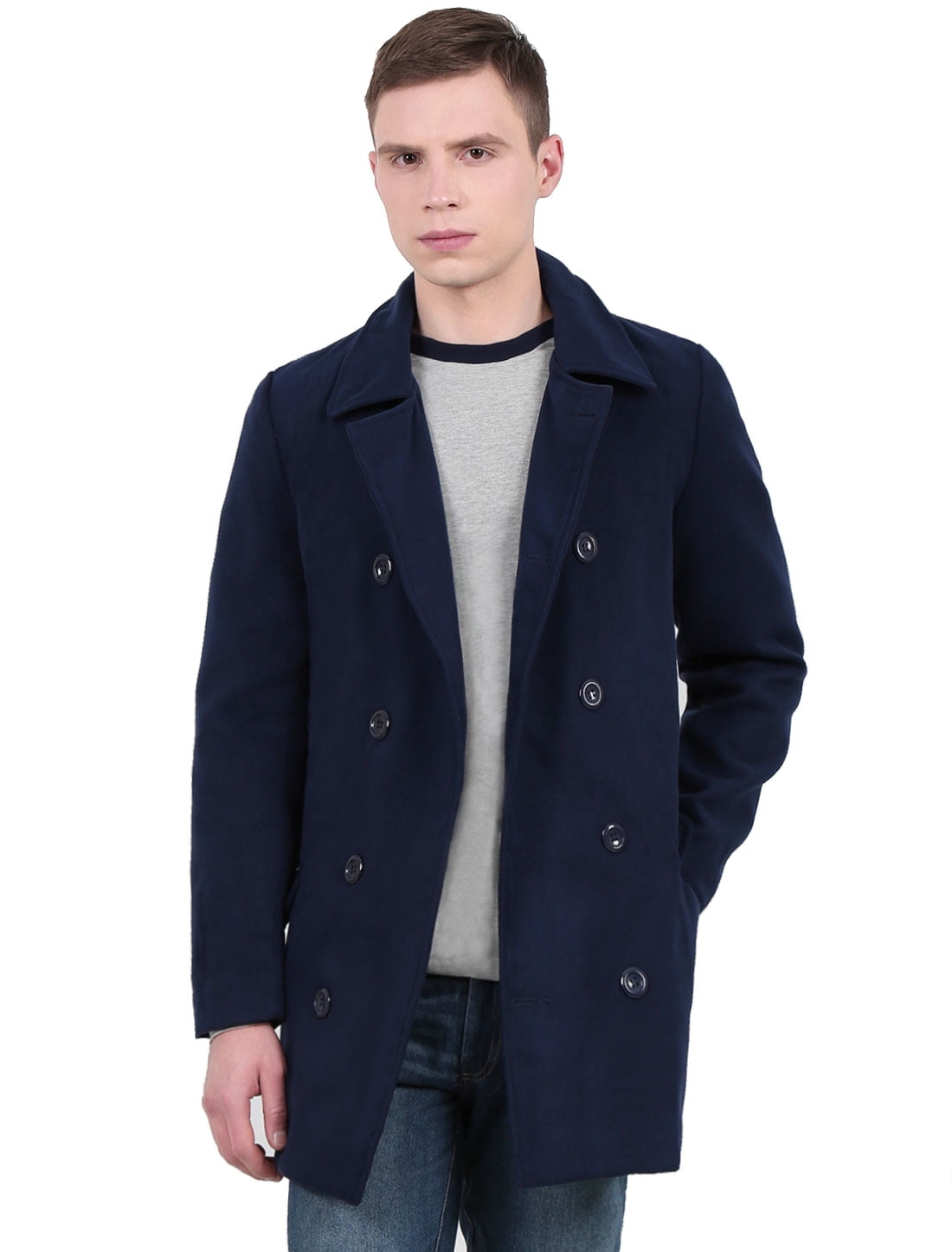 slim fit long coat mens