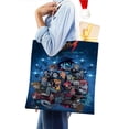 thumbnail image 4 of Scott Pilgrim Bolso de tela con estampado de lienzo para mujer, bolsa de compras reutilizable y estética, con cremallera interior, regalo para mujer,38*45cm., 4 of 6