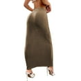 thumbnail image 7 of Diufon Long Skirts for Women Trendy High Waist Slim Maxi Skirt Casual Dressy Solid Color Business Skirt, 7 of 7