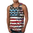 thumbnail image 2 of BRGZLK 4th of July Tank Tops for Men Fashion 250 Anniversary Patriotic Sleeveless Shirts Soft Comfortable Stars and Stripes 4th of July Independence Day Tops Summer Casual Clothes Light Blue L, 2 of 5