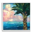 thumbnail image 3 of Stupell Industries Bold Beach Horizon Palm Tree Pink Sunlit Clouds Painting White Framed Art Print Wall Art, Design by Page Pearson Railsback, 3 of 5