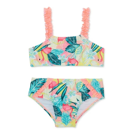 

Shelloha Toddler Girl Ruffled Print Bikini 2-Piece Sizes 12M-5T