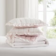 thumbnail image 2 of Romantic Embroidered Bedding Sets Microfiber Full/Queen Quilt with Ruffle Trim for Cozy Bedrooms, 2 of 9