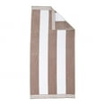 thumbnail image 4 of BNM Cabana Stripes Oversized Beach Towel, 34 x 64, Taupe, 4 of 9