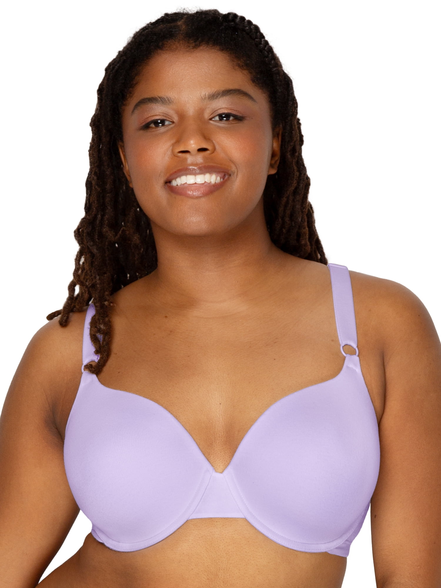 Fruit of the Loom Women's Cotton T-Shirt Bra, 2-Pack, FT797PK, Sizes 34A-42DD
