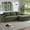 Green, variant on Muumblus L-Shaped Modular Sectional Sofa with Chaise, Boneless Deep Seat Cloud Couch, No Assembly Corduroy Sleeper Sofa for Living Room, Dark Gray(Right Facing Chaise)