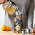 thumbnail image 4 of 20 Oz Pioneer Flower Coffee Tumbler Double Wall Insulated Stainless Steel Water Bottle | Metal Reusable Thermoses Flask with Cup Cap | Leak & Sweat Proof with Anti-Dust Lid, 4 of 7