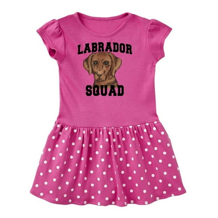 

Inktastic Dog Labrador Squad Gift Toddler Girl Dress