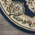 thumbnail image 4 of Nourison Aubusson Farmhouse & Country Navy 5'3" x round Area Rug, (5 Round), 4 of 8