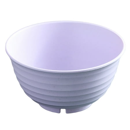 

1100ML Wheat Straw Lightweight PP Bowls Unbreakable Cereal Bowls for Rice and Soup Dishwasher and Microwave Safe Purple pinshui